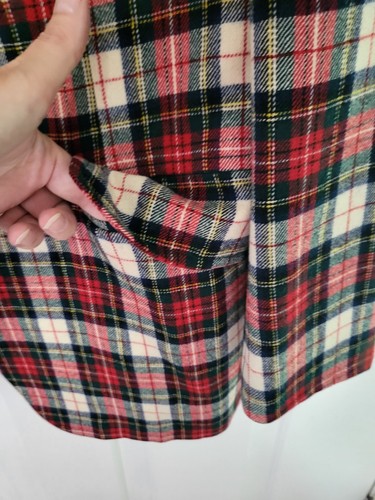 Vtg Pendleton Plaid Sport Coat Blazer Jacket Chest 44 Wool Partial Lined Steward - Picture 5 of 13
