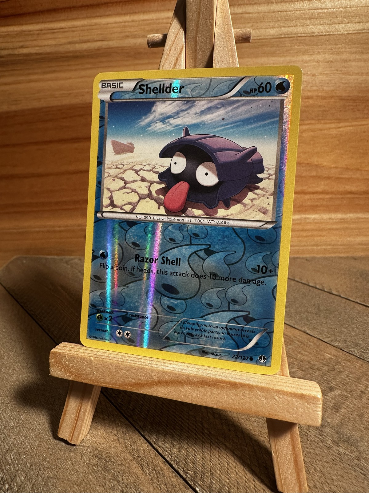 Pokemon XY - BREAKpoint Reverse Holo Shellder (22) #22/122 NM