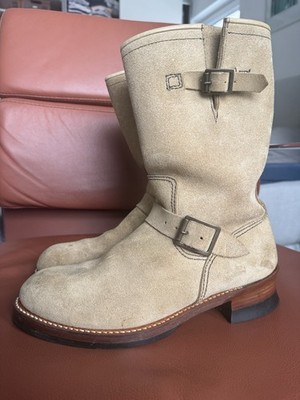LONE WOLF Engineer Boots Japan Roughout Wildleder US8 EU41 Rockabilly 50s