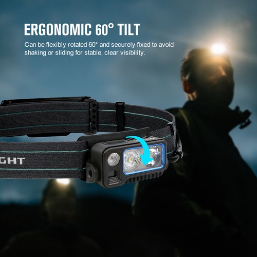 Linterna frontal potente Olight Array 2 Pro 1500 lúmenes LED 3 fuentes de luz LED - Imagen 6 de 16