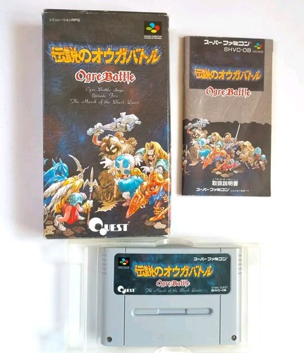 Lot 6 SFC Fire Emblem Tactics Ogre Densetsu no Ogre Battle Front Mission Japan - Picture 11 of 24