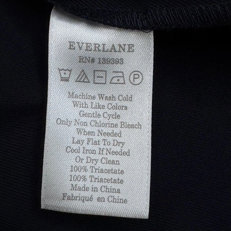 Vestido midi envolvente Everlane japonés Go Weave azul marino para mujer 8 Foto 4 de 4