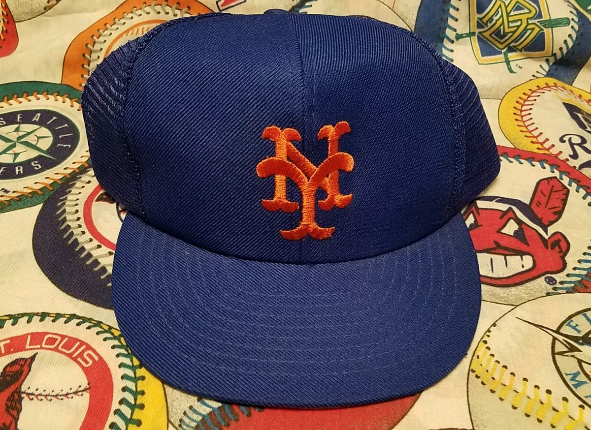 Vintage New York Mets NY Baseball MLB Trucker Hat Cap Snapback 80s Annco VTG