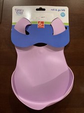 Tippy Toes Roll  Go Bib Purple BPA Free NEW Rubber