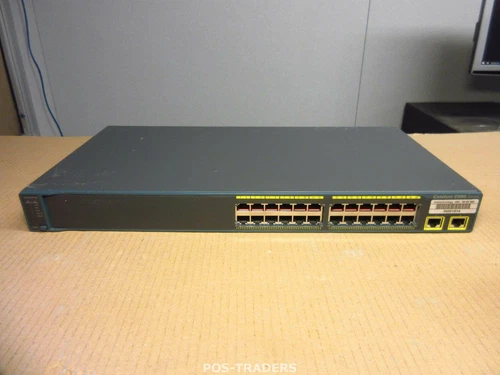 Cisco WS-C2960-24TT-L V06 Catalyst 2960 24-Port 10/100 + 2x 1000 Switch EX EARS