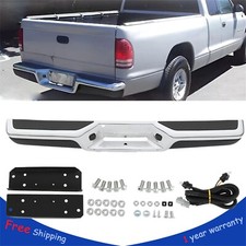Fit For 1997-2004 Dodge Dakota Rear Step Bumper Assembly Chrome Steel Ch1103103
