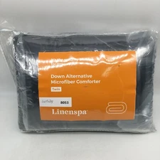 Linenspa LS70TTBKGRMICO Down Alternative Microfiber Black Comforter Twin