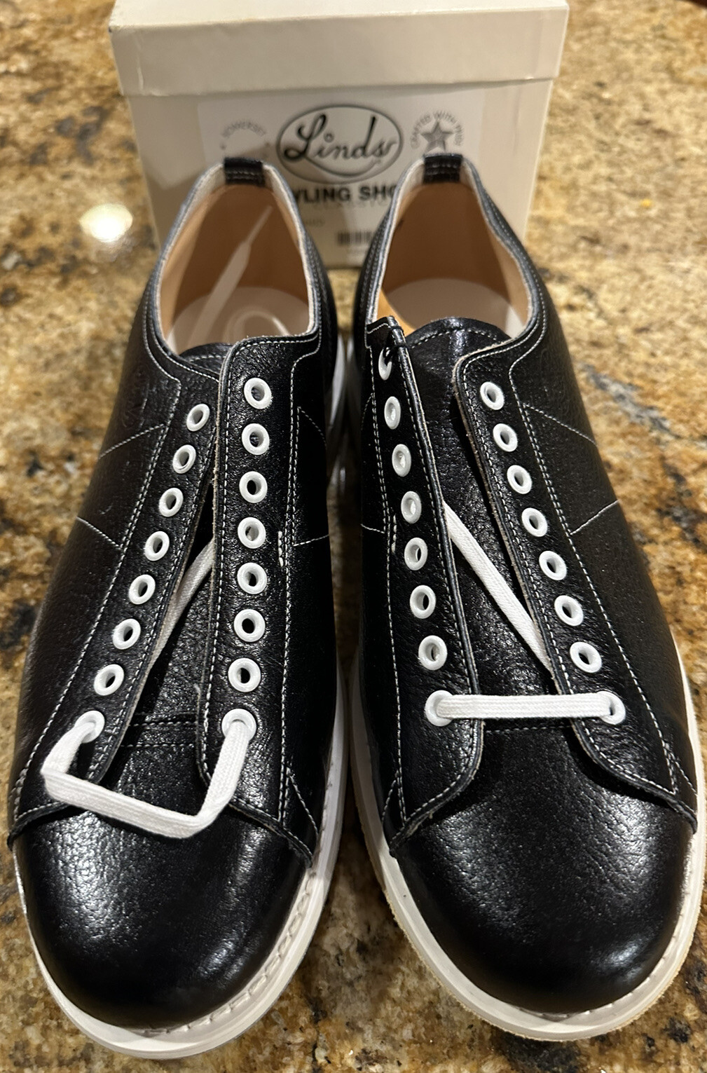 VTG LINDS Classic Black Men’s 9 W Right Hand Bowling Shoes NOS eBay