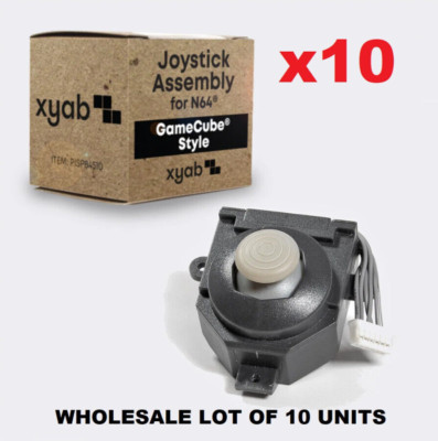 10-Pcs GAMECUBE STYLE Joystick Replacement Parts Kit for Nintendo N64 CONTROLLER