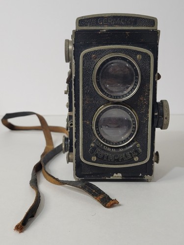 FOTH-FLEX Dual Lens Camera Germany Anastigmat VTG Detached Strap UNTESTED - Picture 1 of 24