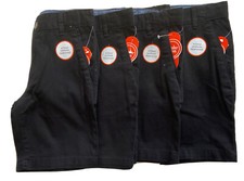 Wonder Nation Boys Black School Uniform Shorts Lot of Four Size 8