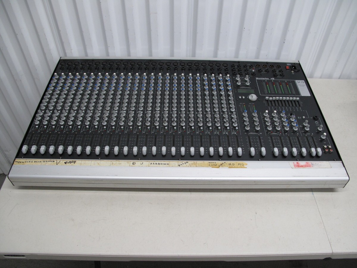 Montrabo SX 19 Live Studio DJ 28 Channel Professional Audio Mixer