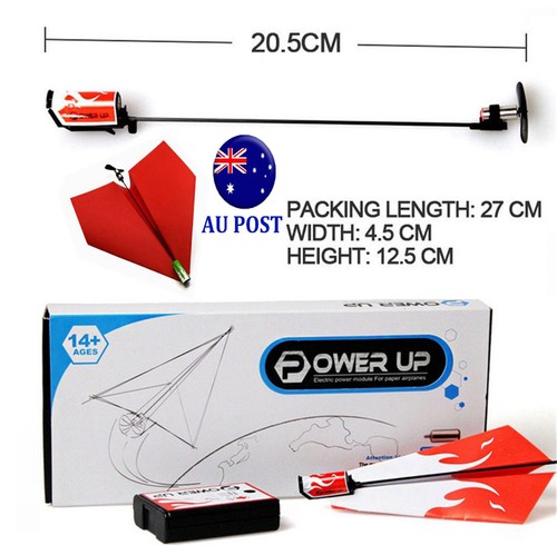 Novelty Power up Electric Paper Plane Airplane Conversion Kit Educational Toy #T - Picture 1 of 2