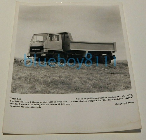 1974 Bedford TM 6x4 Tipper Truck Press Photo 8 x 6 inches - Picture 3 of 3