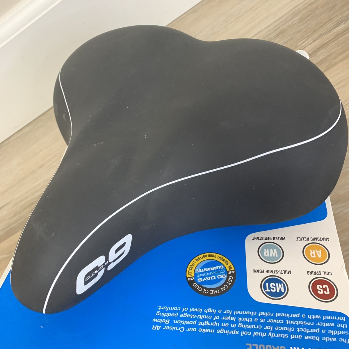 Bike Seat UK Sunlite, Cloud-9, Bicycle Suspension Cruiser Saddle