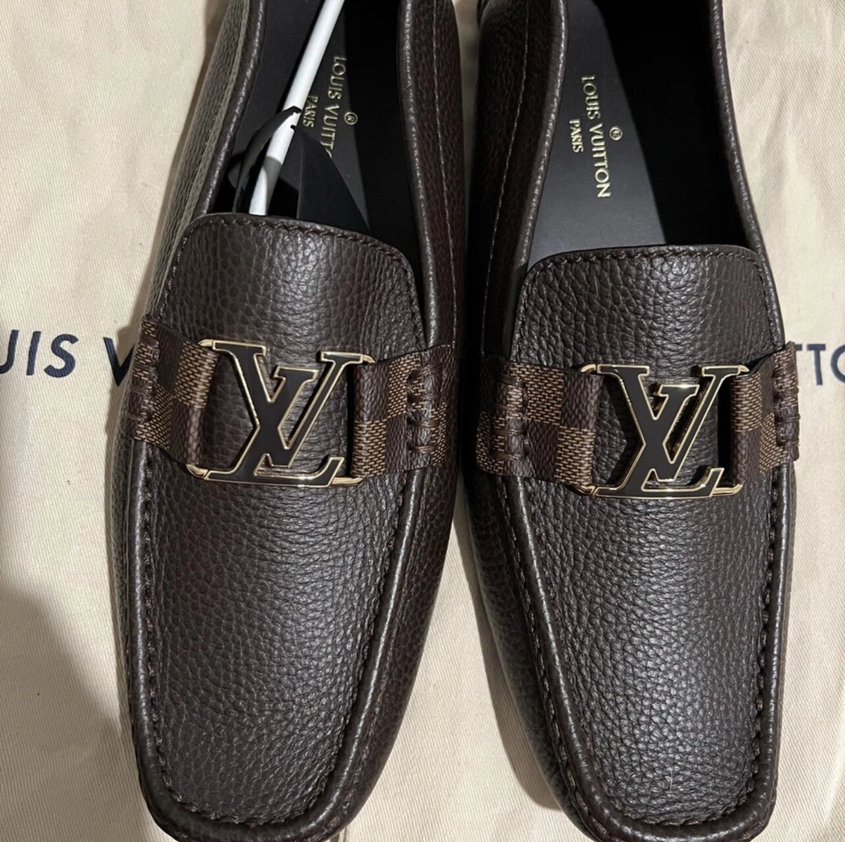 louis vuitton brown loafers