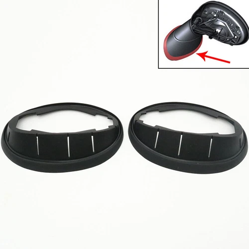 Pair Exterior Mirror Housing Rubber Gasket Sealing Ring For MINI Clubman R55 R56