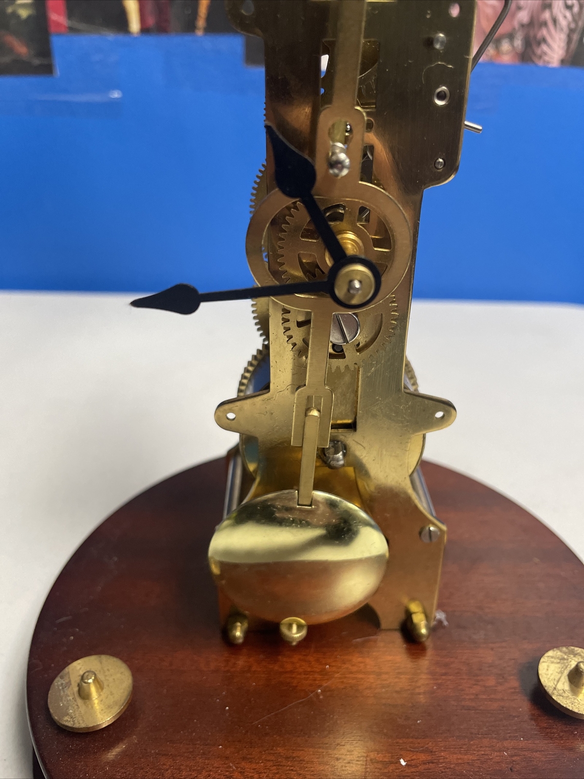 Vintage Gold Leyton Mechanical Mantel Clock by Hermle eBay