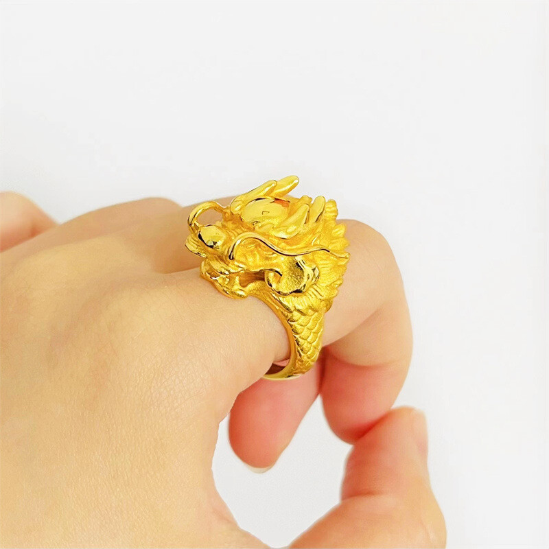 24 Kilates Anillo De Oro Hombre 24k Men's Jewelry Ring 24K