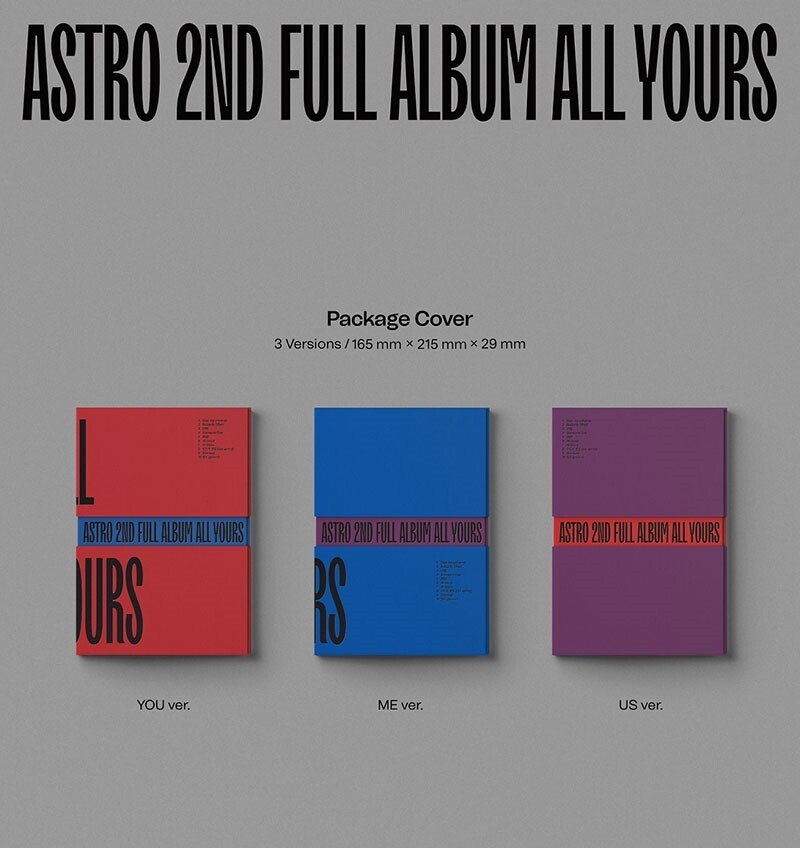 1P] ASTRO - 2nd Regular Album [All Yours] CD Disc Photo Card Book 