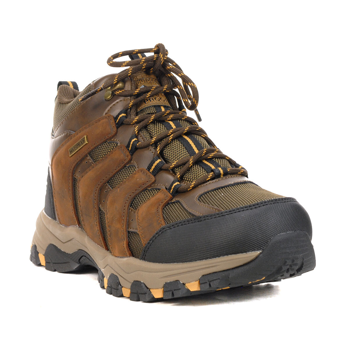 Skechers Men\'s Waterproof Hiking Boots Tan Black Lace Up‎ Size 13 Skechers Slip-ins Waterproof Relaxed Fit: Respected 2.0 - Orson main image 2