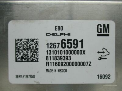 2016-2016 Chevrolet Cruze Engine Computer Ecu Pcm Ecm Pcu Oem