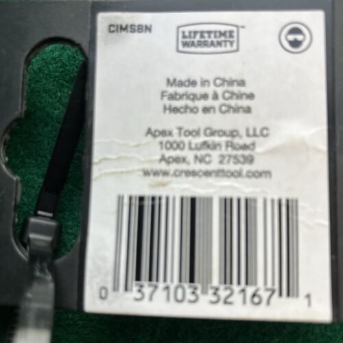 Crescent CIMS8N SAE 6-Pt Impact Socket 11/16" x 1/2"Drive shallow lifetime wty - Picture 3 of 6