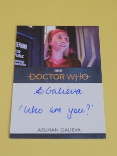 ARUHAN GALIEVA    DOCTOR WHO SEASONS 11 & 12 UK EDITION INSCRIPTIONS AUTOGRAPH - Picture 1 of 2