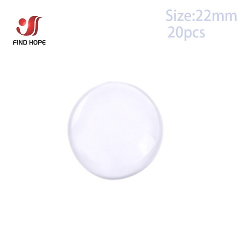 Round Flat Back Transparent Clear Glass Dome Cabochon Jewelry Making Wholesale - Picture 13 of 22
