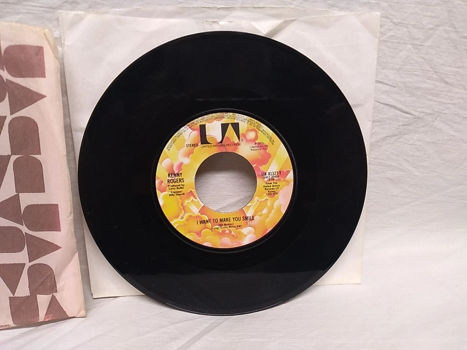 Kenny Rogers Coward Of The County / I Want Make You Smile 45 RPM UA-X1327-Y 1979 - Image 3 of 4