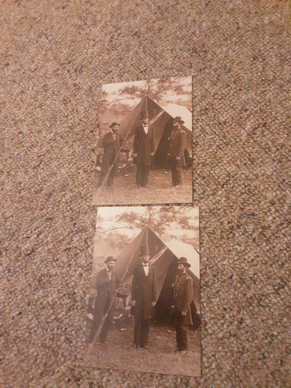 President  Lincoln At Antietam Postcards
