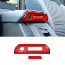Center Console Armrest Box Switch Decor Cover Trim For Ford Bronco 2021 2022+Red