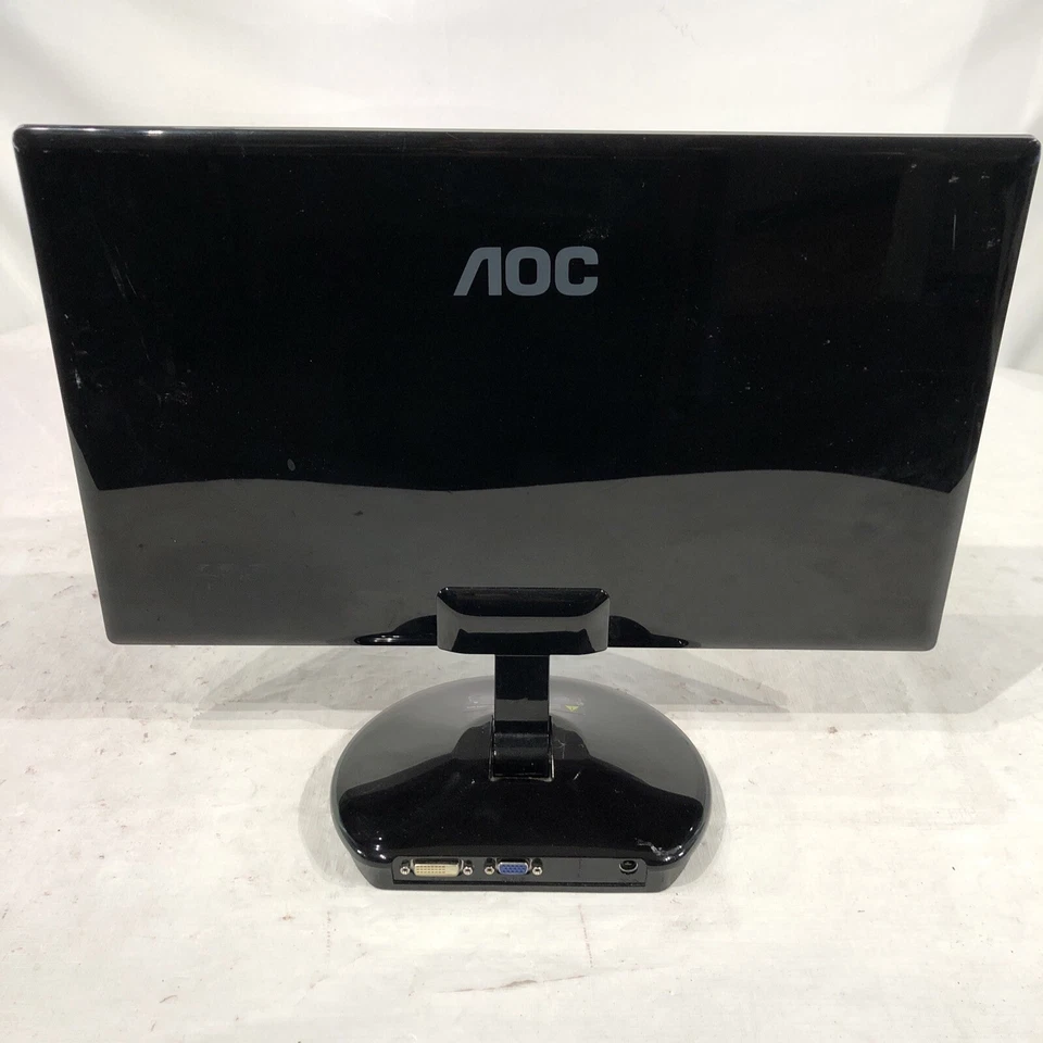 AOC e2043Fk MONITOR . 20 inch LED LCD . DVI VGA . 1600 x 900 Touch Base- Tested - Image 4 of 4