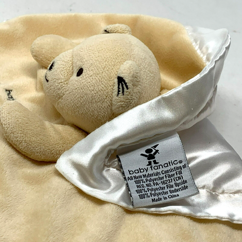 BABY FANATIC Texas Longhorns UT Lovey Teddy Bear Plush Security Blanket Tan - Picture 6 of 6
