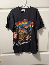Stray Cats Built For Speed T-Shirt Men's Black Graphic Crew Neck Short Sleeve