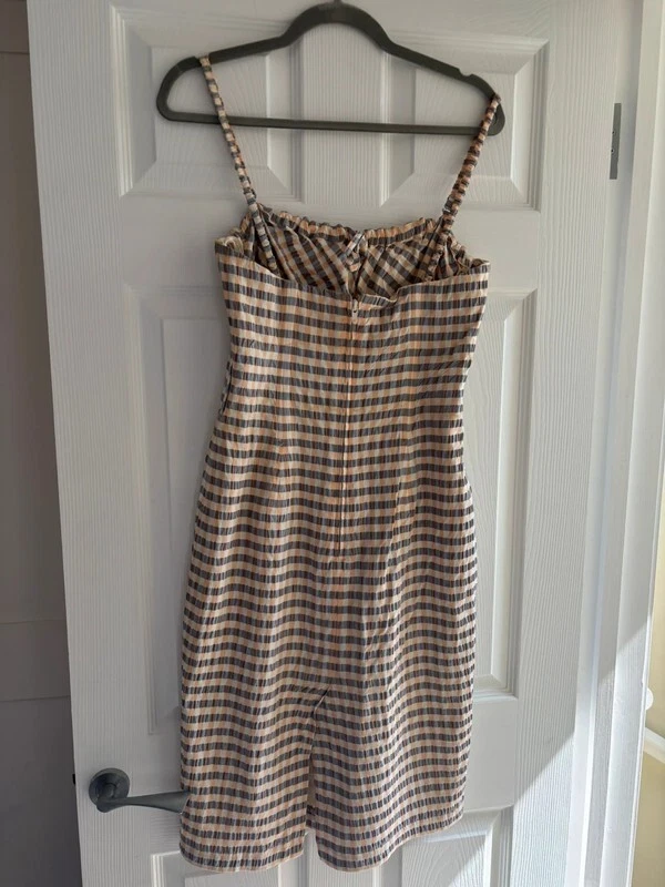 Vestido Vivienne Westwood Etiqueta Roja a Rayas Deshuesado Cinturón Correas Talla 42 / Reino Unido 10 Foto 3 de 4