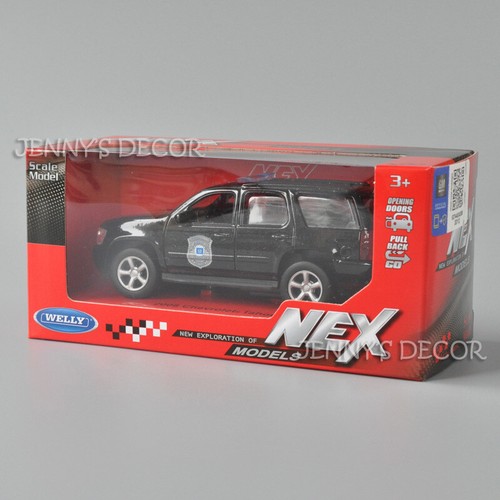 Welly 1:36 Scale Diecast Metal Car Model Toy Tahoe Police Vehicle Replica - Picture 6 of 8