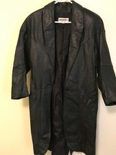 Black Long Leather Coat