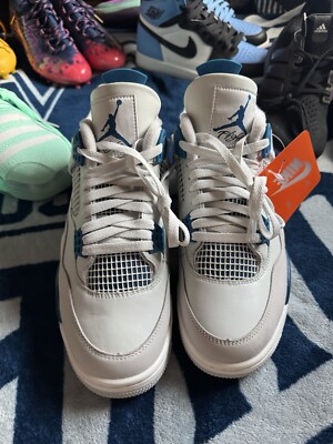 New Air Jordan 4 Retro Military Blue. Mens size 10. FV5029-141 | eBay