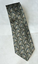 Ferucci Mens Light Green Pattern Silk Tie 59 x 3 3/4