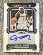 2022-23 Prizm Basketball Frank Ntilikina Penmanship Insert Mavericks Auto