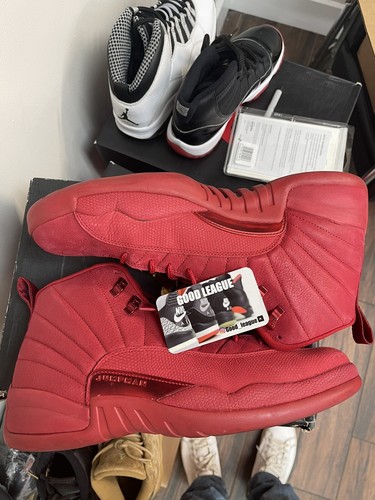 jordan retro 12 red suede