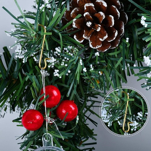 100 Pieces Christmas Ornament Hooks Christmas S Hooks Metal Wire Hooks Heavy ... - Picture 5 of 7