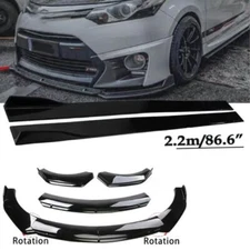 Front Bumper Lip Spoiler Side Skirt For Toyota Camry SE XSE Body Kit