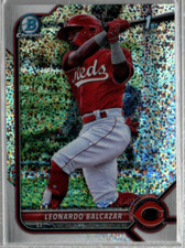 2022 Bowman Chrome Prospects Speckle Refractors #BCP179 Leonardo Balcazar /299