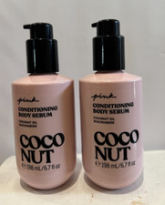 2x NEW Victoria's Secret PINK Coconut Conditioning Body Serum Coconut Oil 6.7 OZ