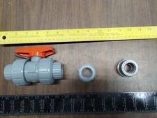 3/4" PVC CPVC Ball Valve 150psi Tru union SOCKET SLIP THREADED NSF-PW NEW GLUE