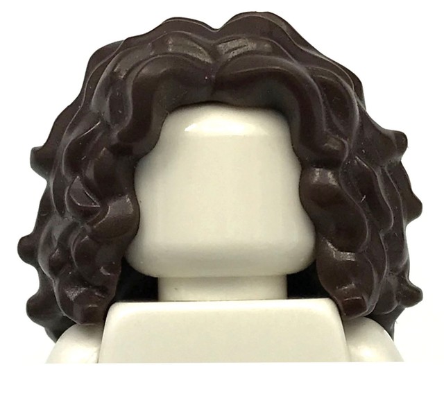 LEGO Dark Brown Minifigure Hair Long Curly Girl Friends Female Wig for sale online eBay