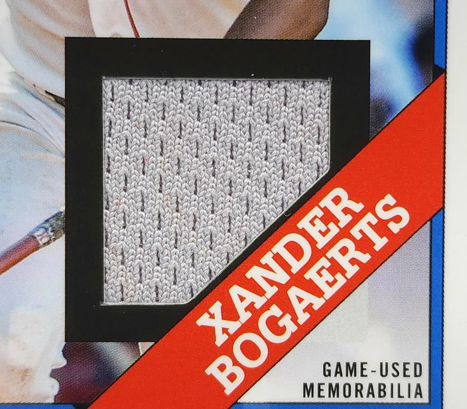 2023 Topps Series 1 Xander Bogaerts Jersey Relic Game Used Memorabilia Red Sox - Image 4 of 4