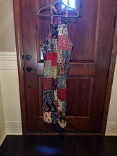 Kantha Overalls Jumpsuit One Size Hippie Handmade w Pockets  6